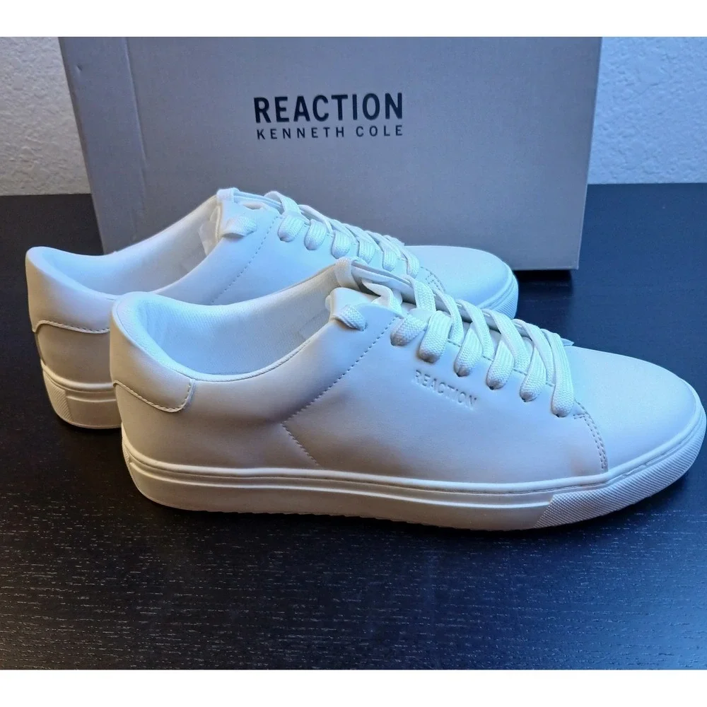Kenneth Cole Reaction KRJAVON-O white Low Top Sneakers Men's 12 M New